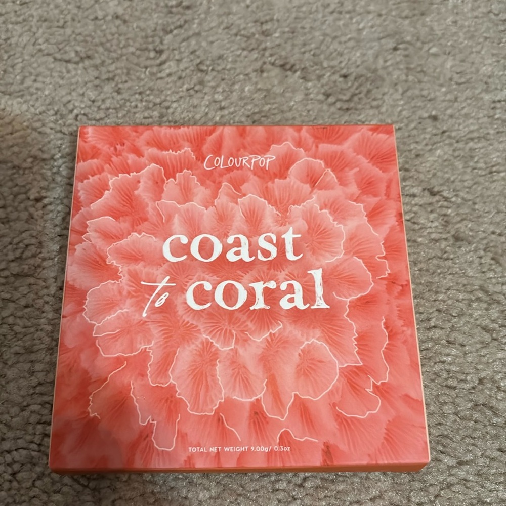 Colourpop Coast to Coral eyeshadow palette